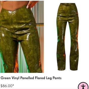 Pretty little thing straight leg vinyl pant